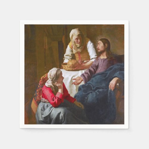 Vermeer _ Christ in the House of Martha and Mary Napkins