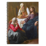 Vermeer - Christ In The House Of Martha And Mary Notebook at Zazzle