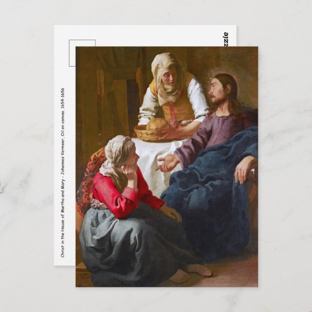 Vermeer - Christ in the House of Martha and Mary Postcard (Front/Back)