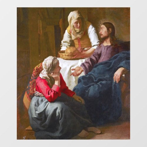 Vermeer _ Christ in the House of Martha and Mary Window Cling