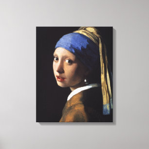 Vermeer Girl Pearl Earring Masterpiece Painting Canvas Print