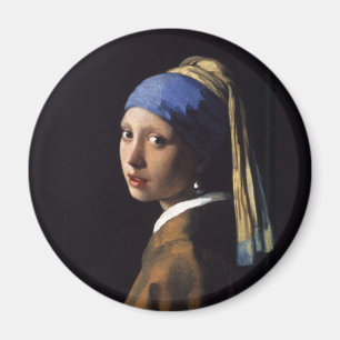 Vermeer Girl Pearl Earring Masterpiece Painting Magnet