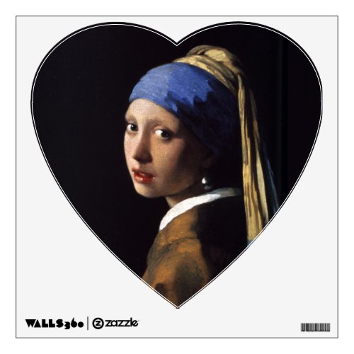Vermeer Girl Pearl Earring Masterpiece Painting Wall Decal