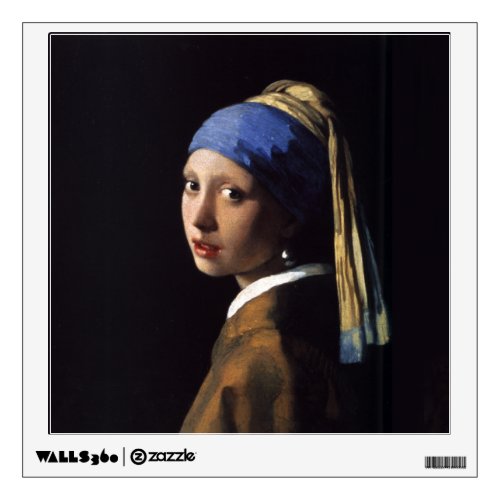 Vermeer Girl Pearl Earring Masterpiece Painting Wall Sticker