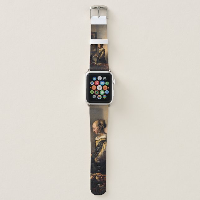 Vermeer - Girl Reading a Letter at an Open Window Apple Watch Band (Front)