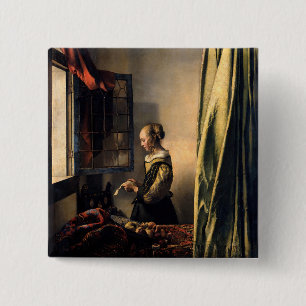 Vermeer - Girl Reading a Letter at an Open Window Button