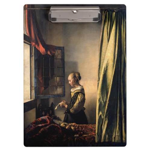 Vermeer _ Girl Reading a Letter at an Open Window Clipboard