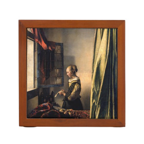 Vermeer _ Girl Reading a Letter at an Open Window Desk Organizer