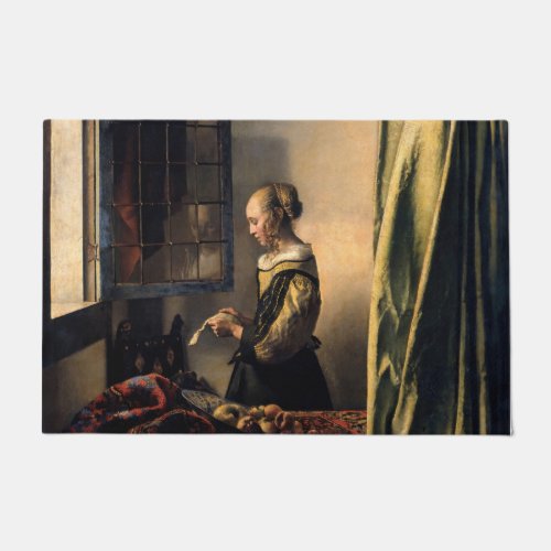 Vermeer _ Girl Reading a Letter at an Open Window Doormat