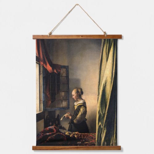 Vermeer _ Girl Reading a Letter at an Open Window Hanging Tapestry