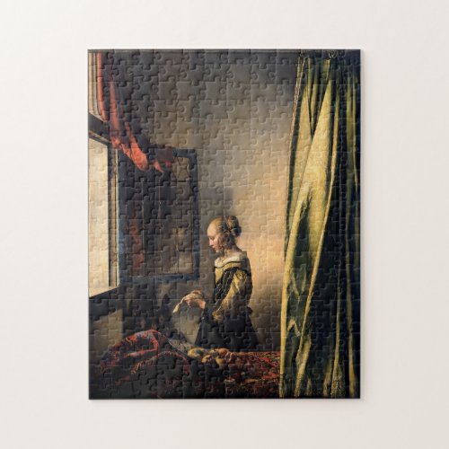 Vermeer _ Girl Reading a Letter at an Open Window Jigsaw Puzzle