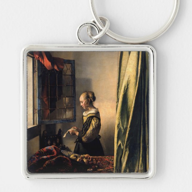 Vermeer - Girl Reading a Letter at an Open Window Keychain (Front)