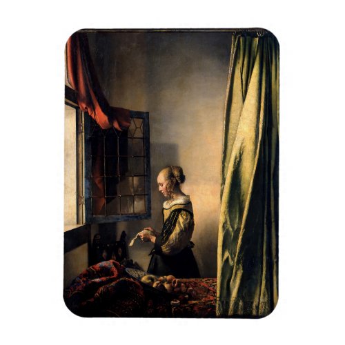 Vermeer _ Girl Reading a Letter at an Open Window Magnet