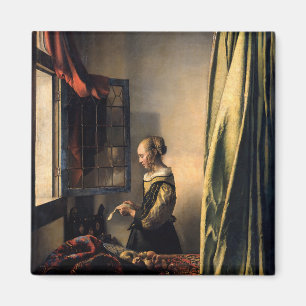 Vermeer - Girl Reading a Letter at an Open Window Magnet