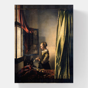 Vermeer - Girl Reading a Letter at an Open Window Paperweight