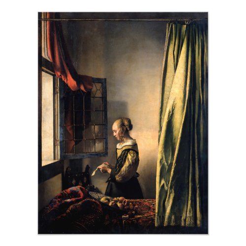 Vermeer _ Girl Reading a Letter at an Open Window Photo Print