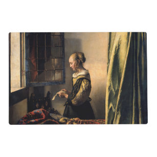 Vermeer - Girl Reading a Letter at an Open Window Placemat