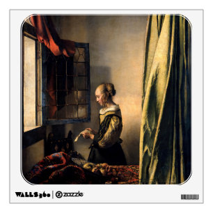 Vermeer - Girl Reading a Letter at an Open Window Wall Decal