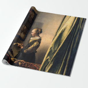 Vermeer - Girl Reading a Letter at an Open Window Wrapping Paper
