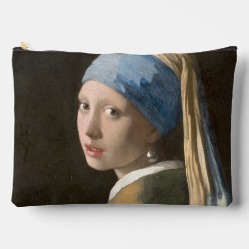 Vermeer Girl with a Pearl Earring _ Fine Art Accessory Pouch