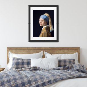 Vermeer Girl with a Pearl Earring Fine Art Framed Art