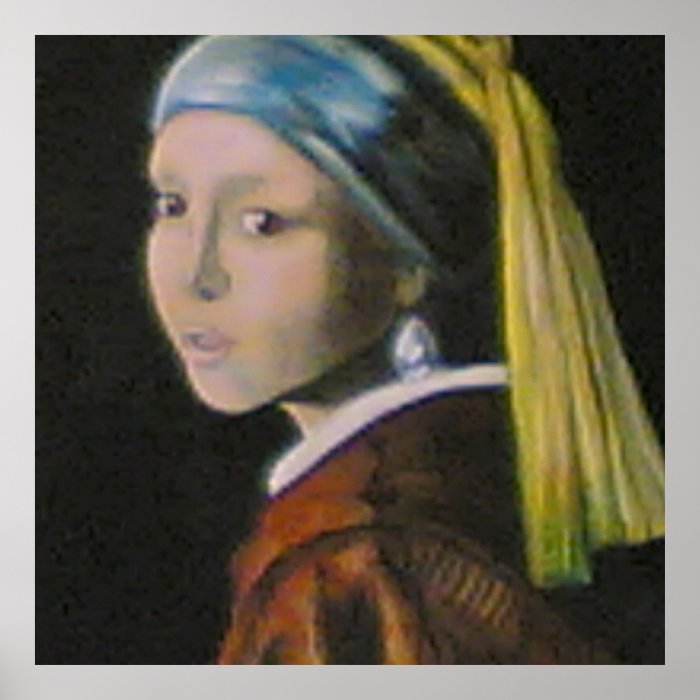 vermeer girl with pearl earring print