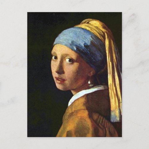 Vermeer _ Girl with the Pearl Earring Postcard