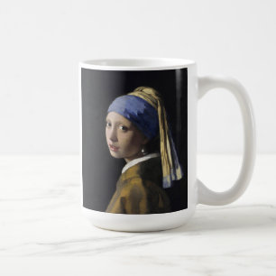 Vermeer Painting - Girl With a Pearl Earring Coffee Mug