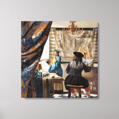 Vermeer _ The Art of Painting Canvas Print