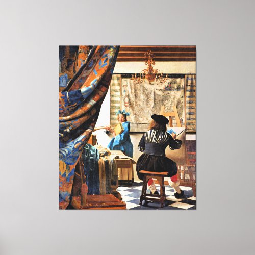 Vermeer _ The Art of Painting Canvas Print