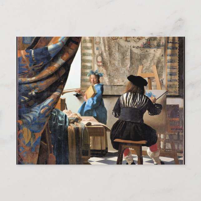 Vermeer - The Art of Painting Postcard (Front)