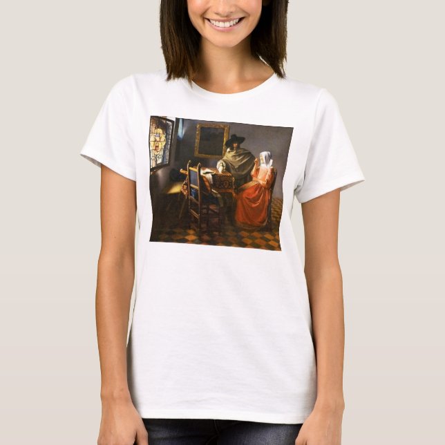 Vermeer The Glass of Wine T-Shirt (Front)