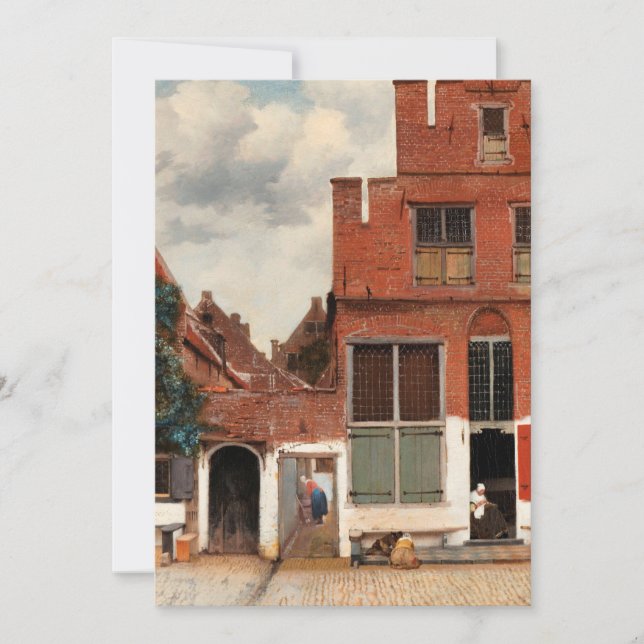 Vermeer - The Little Street Card (Front)