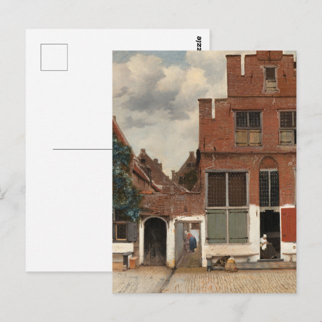 Vermeer  - The Little Street Fine Art Postcard (Front/Back)