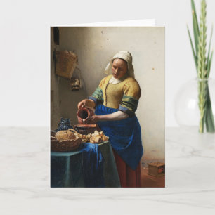 Vermeer The Milkmaid Greeting Card