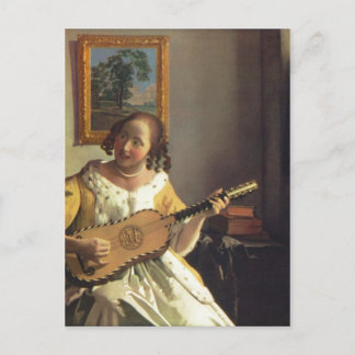 Vermeer van Delft, Jan Die Gitarrenspielerin The G Postcard