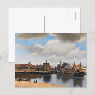 Vermeer - View of Delft Cityscape Painting Postcard
