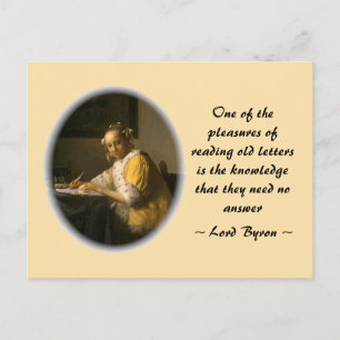 Vermeer's Letter Writer Postcard