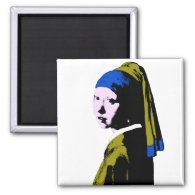Vermeer's Pearl Earring  ala Magnet