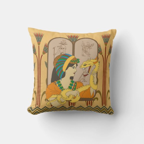 Vermicelli on Papyrus Throw Pillow