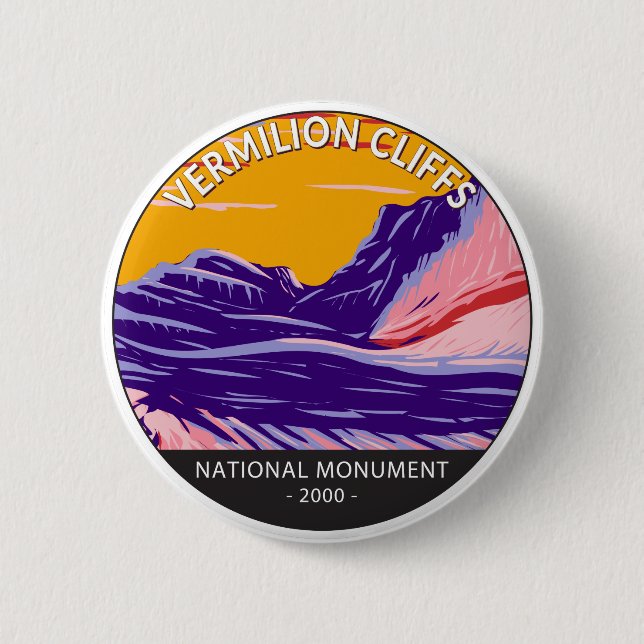Vermilion Cliffs National Monument White Pocket  Button (Front)