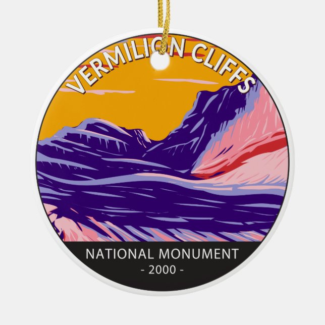 Vermilion Cliffs National Monument White Pocket  Ceramic Ornament (Front)