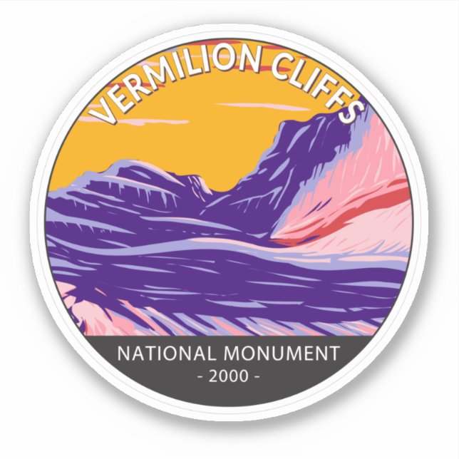 Vermilion Cliffs National Monument White Pocket Sticker (Front)