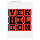 Vermilion, Color (Front)