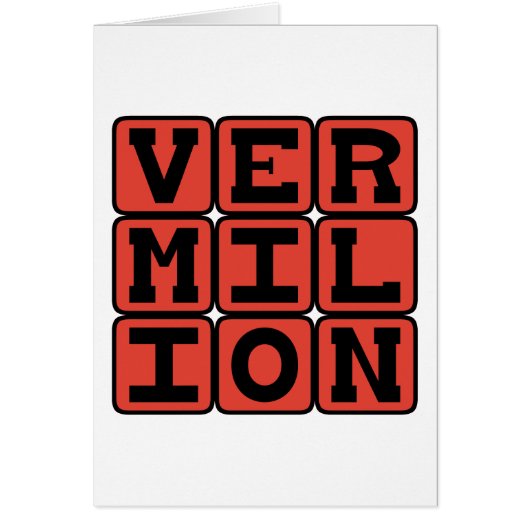 Vermilion, Color Cards (Front)