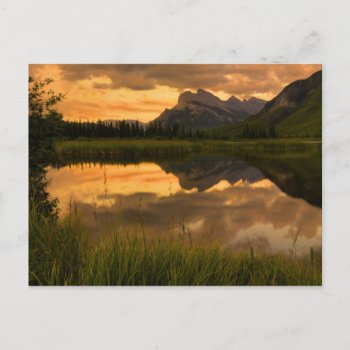Vermilion Lakes Sunset Postcard by Lasting__Impressions at Zazzle