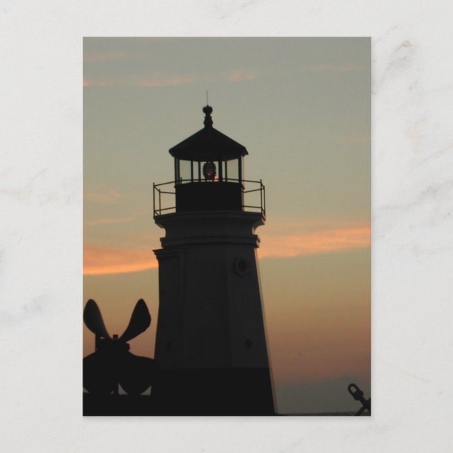 Vermilion Lighthouse Postcard (Front)