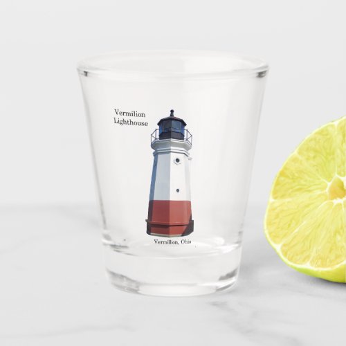 Vermilion Lighthouse shot glass