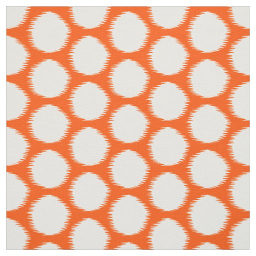 Vermillion Asian Moods Ikat Dots Fabric