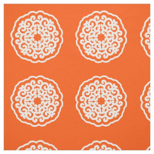 Vermillion Asian Moods Mandalla ~ small pattern Fabric